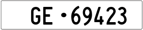 Truck License Plate